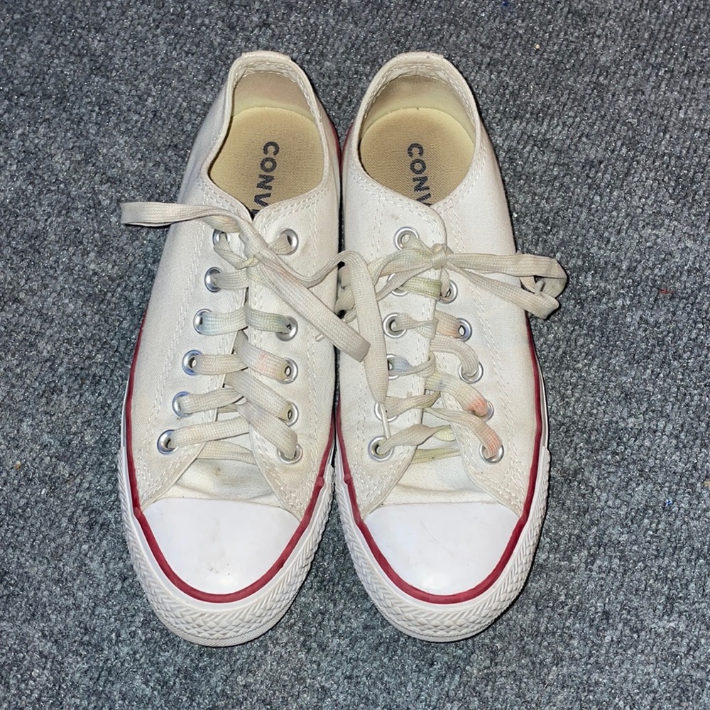 low top white converse